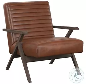 Peyton Bravo Cognac Lounge Chair