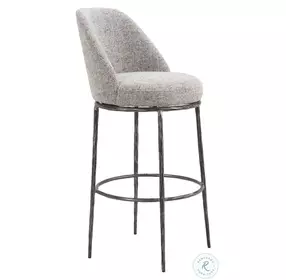 Nordhavn Gray Swivel Bar Stool
