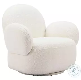 Pilka White Swivel Chair