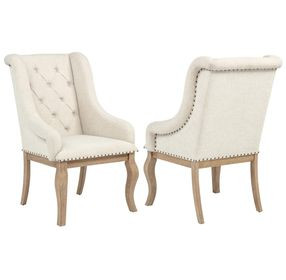 Brockway Cream Arm Chair Set of 2