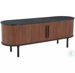 Koriana Black And Walnut TV Stand