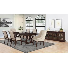 Brockway Antique Java Extendable Dining Room Set