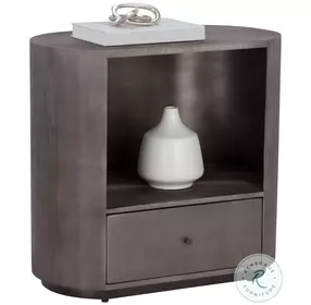 Siena Gunmetal Nightstand