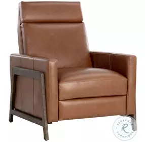 Brandon Shalimar Tobacco Leather Recliner