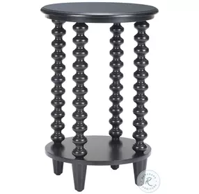 Gocce Black Side Table