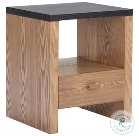 Natt Black And Brown Side Table