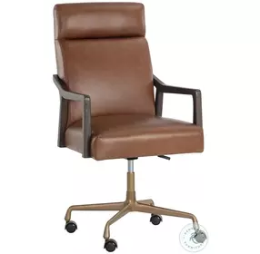 Tavistock Shalimar Tobacco Leather Adjustable Office Chair