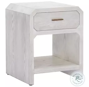 Yume Oak White Side Table