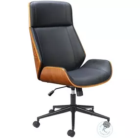 Flex Black And Brown High Back Adjustable Office Chair