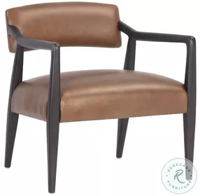 Keagan Shalimar Tobacco Leather Lounge Chair