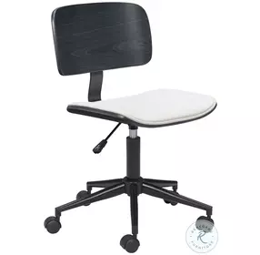 Duravel White Adjustable Office Chair