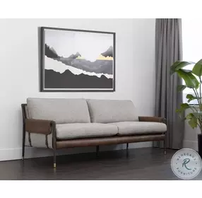 Lazaro Vault Fog Sofa