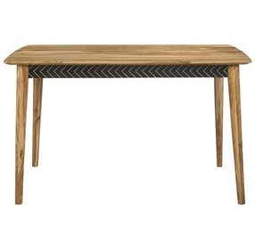 Partridge Natural Sheesham and Black Counter Height Dining Table