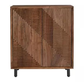 Jatil Walnut 2 Door Accent Cabinet