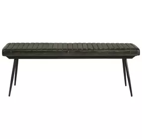 Partridge Espresso And Black Cushion Bench