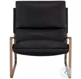Zancor Charcoal Black Lounge Chair