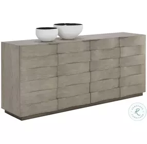 Hoyos Light Wash And Warm Brass Sideboard