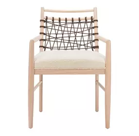Wezly Ivory Upholstered Dining Chair Set of 2