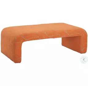 Nendo Abstract Orange Bench