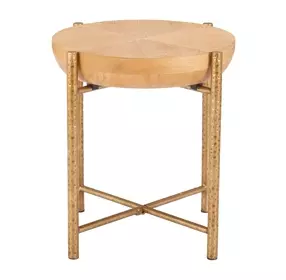 Halva Natural Round Side Table