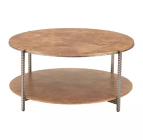Adna Brown Round Cocktail Table