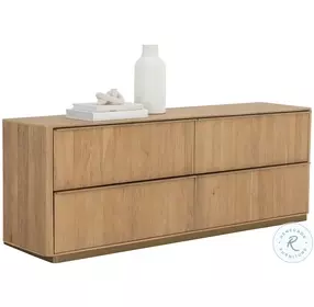 Kalla Natural And Brushed Gold Dresser