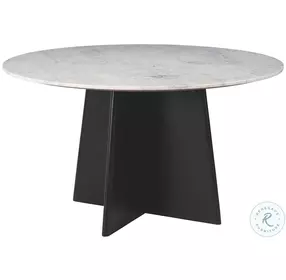 Strela Black And White Round Dining Table