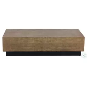 Albans Antique Brass And Black Coffee Table