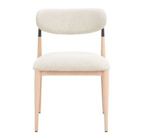 Equinox Oyster Gray Upholstered Dining Chair Set of 2