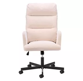 Sable Ivory Upholstered Swivel Office Chair
