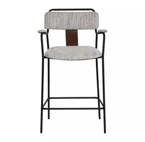 Couva Gray Upholstered Counter Height Stool Set of 2