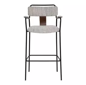 Couva Gray Upholstered Bar Stool Set of 2