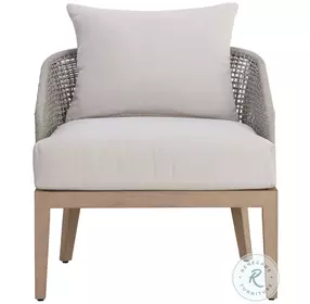 Capri Palazzo Cream Performance Fabric Outdoor Lounge Chair