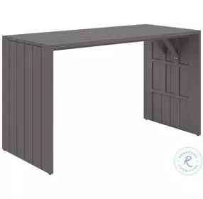 Verin Warm Gray Outdoor Bar Table