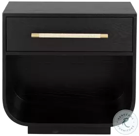 Tarrant Black Nightstand