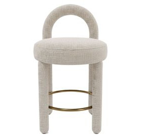 Curco Gray Upholstered Counter Height Stool Set of 2