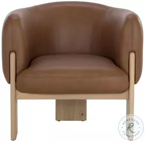 Trine Vintage Camel Lounge Chair