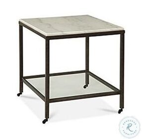 Whitman Bronze And Marble Rectangular End Table