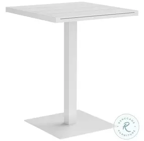 Merano White Outdoor Bar Table
