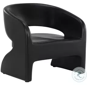 Cura Black Outdoor Lounge Chair