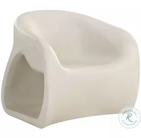 Becket Cream Outdoor Lounge Chair