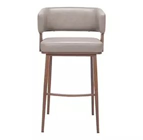 Poise Brown Upholstered Bar Stool
