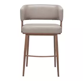 Poise Brown Upholstered Counter Height Stool