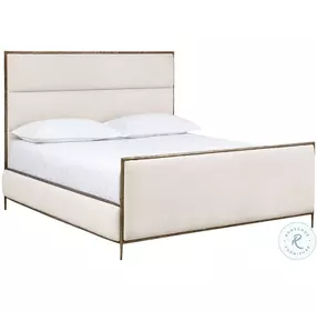 Yasmine Zenith Alabaster Performance Fabric King Platform Bed