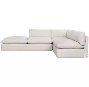 Reve Effie Linen Modular 4 Piece LAF Sectional