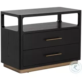 Celestia Black Nightstand