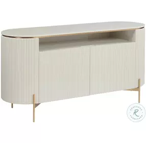 Paloma High Gloss Cream Sideboard