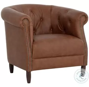 Marjoryn Cognac Lounge Chair