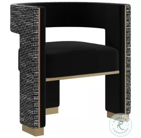 Selestia Abbington Black Dining Arm Chair