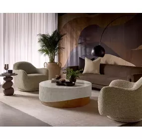 Wisteria Gray and Brown Outdoor Occasional Table Set